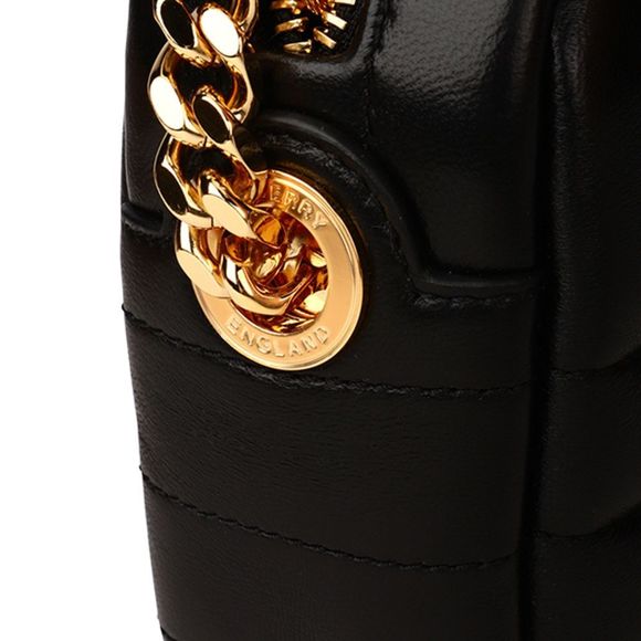 Burberry Roller Lola Mini Quilted Nappa Leather Black Shoulder Bag - Picture 7 of 9